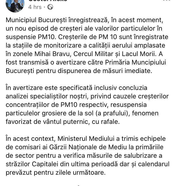 Pericol în Crângasi! Aerul contaminat favorizează răspândirea virusului