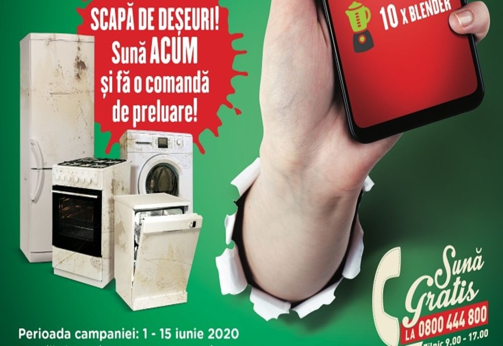 RoRec organizează o nouă campanie de colectare și reciclare a aparatelor electrice vechi și uzate
