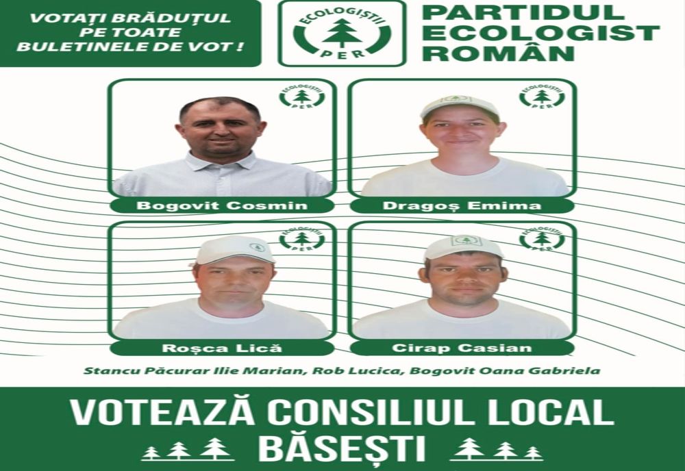 Candidații Partidului Ecologist Român la Consiliul Local în Comuna Băsești, Maramureș: O Viziune pentru un Viitor Verde