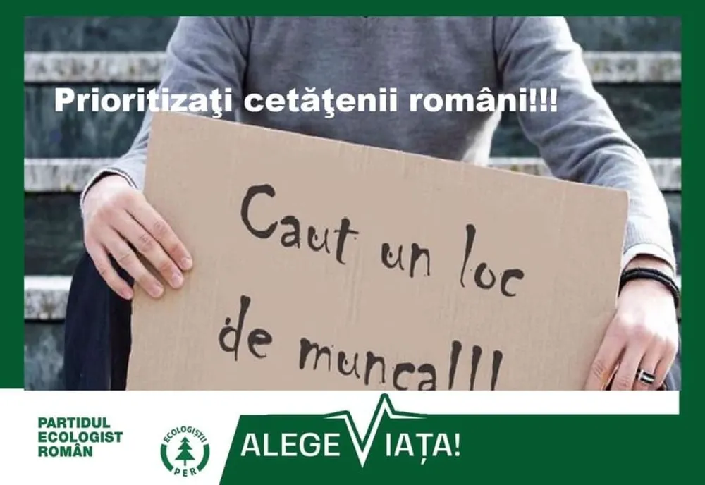 Partidul Ecologist Român solicită Guvernului Orban anularea de urgenţă a aprobării permiselor de muncă pentru lucrătorii din statele terţe