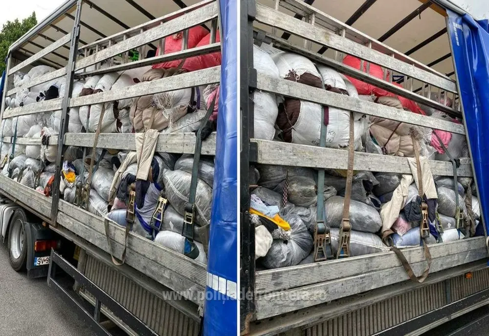 Peste 54 t de deșeuri, interceptate de polițiștii de frontieră de la Vama Borș
